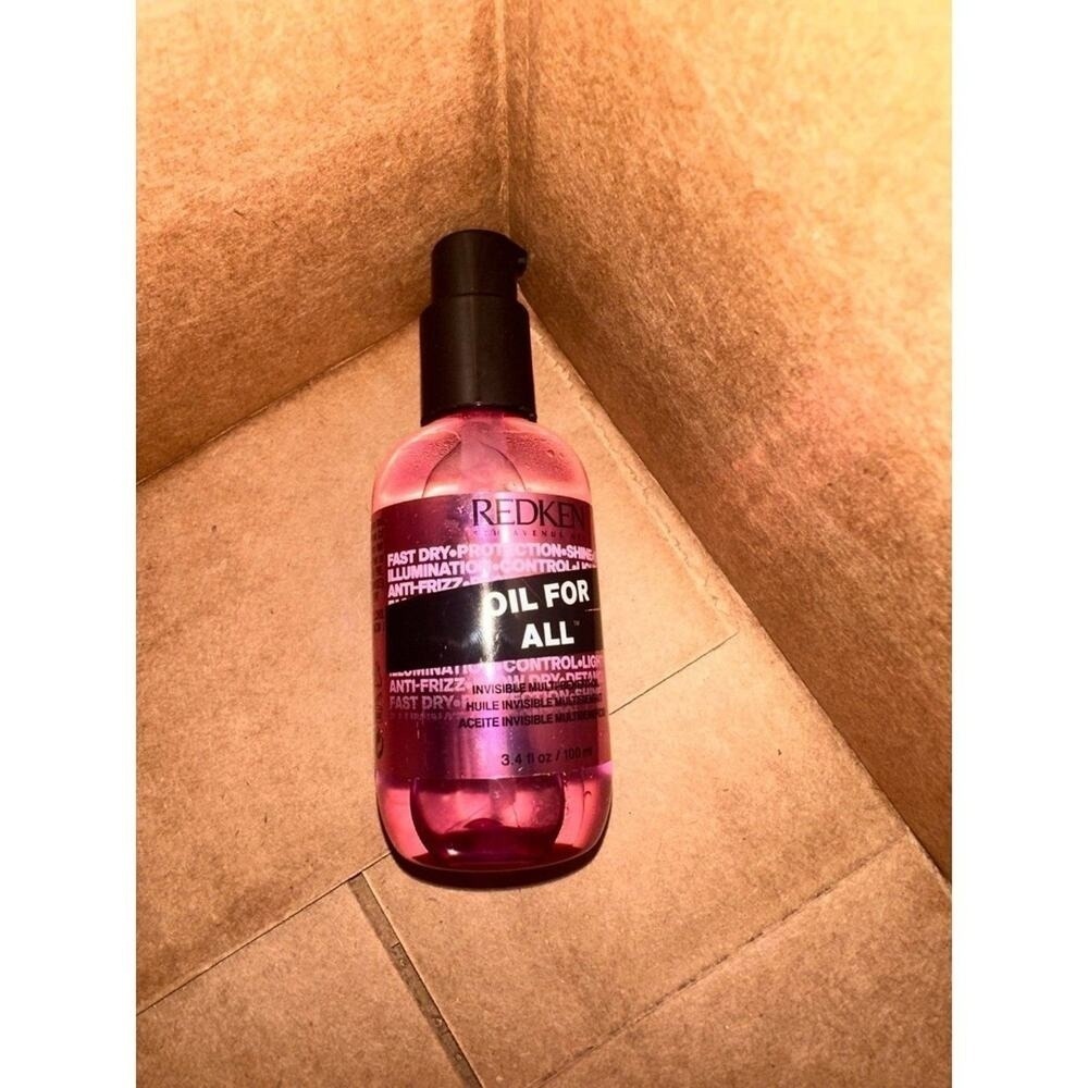 Redken Oil For All Multi-Benefit Hair Oil Heat Protectant Anti-Frizz 3.4oz care